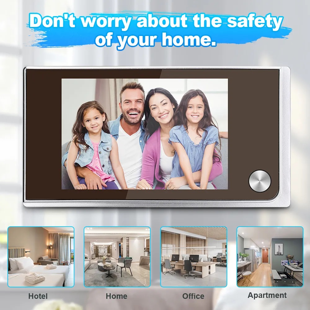 Home Cinema Wireless - 3.5 inch Camera Peephole Doorbell 120°