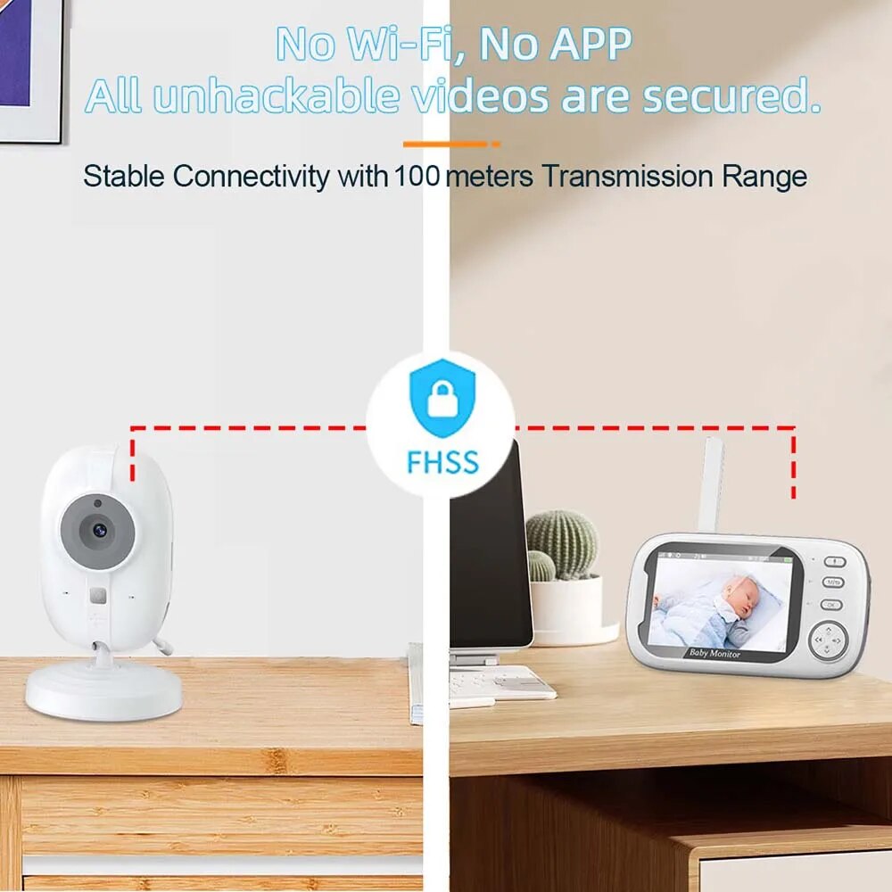 3.5'' Video Baby Monitor 2.4G  - đánh giá và giá Home Cinema Wireless