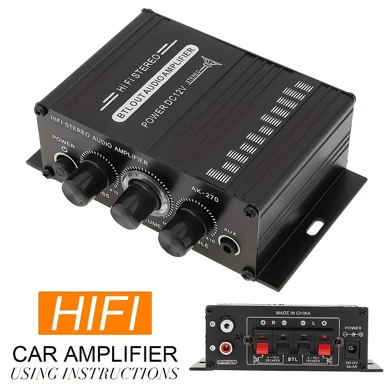 AK-270 400W Mini Power Amplifi - đánh giá và giá Audio Home Cinema